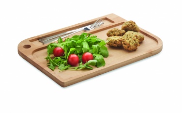 Logo trade promotional merchandise picture of: Meal plate in bamboo