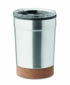 Double wall tumbler 300ml, Matt Silver