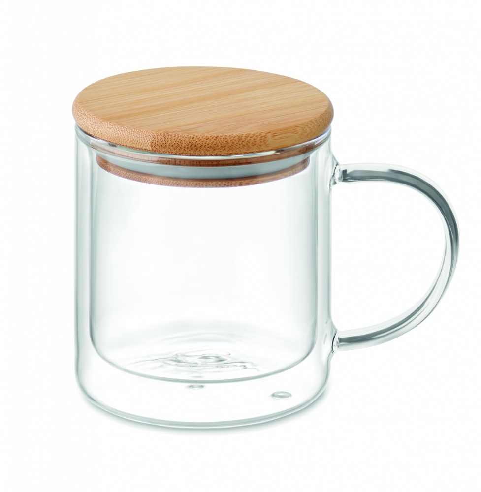 Logo trade advertising products picture of: Double wall borosilicate mug