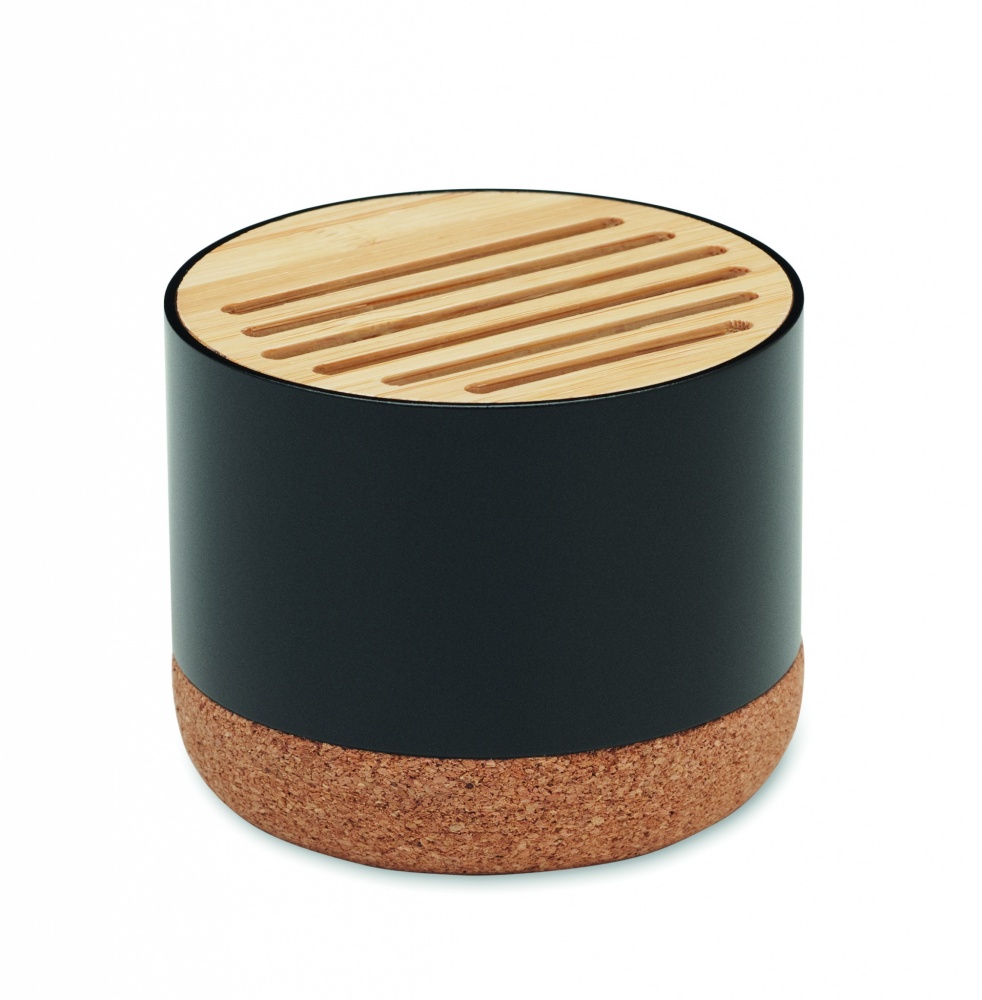 Logotrade promotional gift picture of: Cork and aluminium speaker