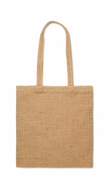 Logo trade promotional merchandise photo of: Jute long handled shopping bag