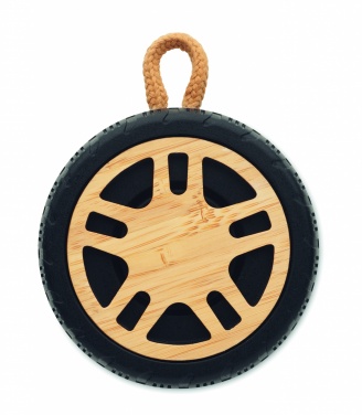 Logo trade promotional merchandise image of: Wireless speaker tire shaped