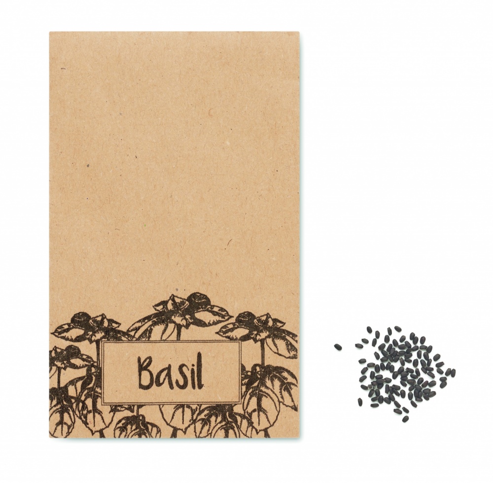 Logotrade promotional giveaways photo of: Basil seeds in craft envelope