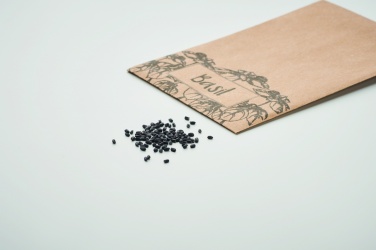 Logotrade promotional product picture of: Basil seeds in craft envelope