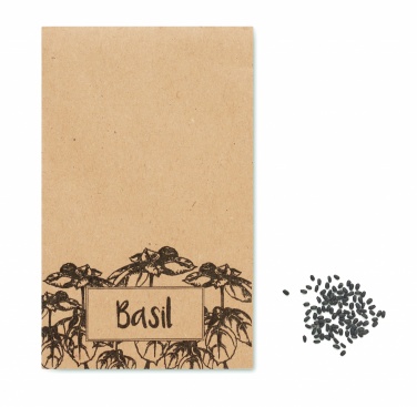 Logotrade promotional gift image of: Basil seeds in craft envelope