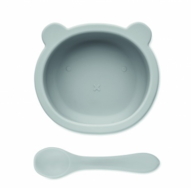 Logotrade promotional merchandise photo of: Silicone spoon, bowl baby set