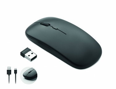 Logo trade business gift photo of: Rechargeable wireless mouse