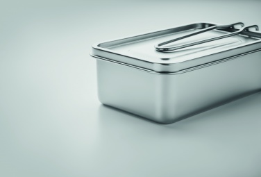 Logo trade promotional gifts image of: Stainless steel lunch box