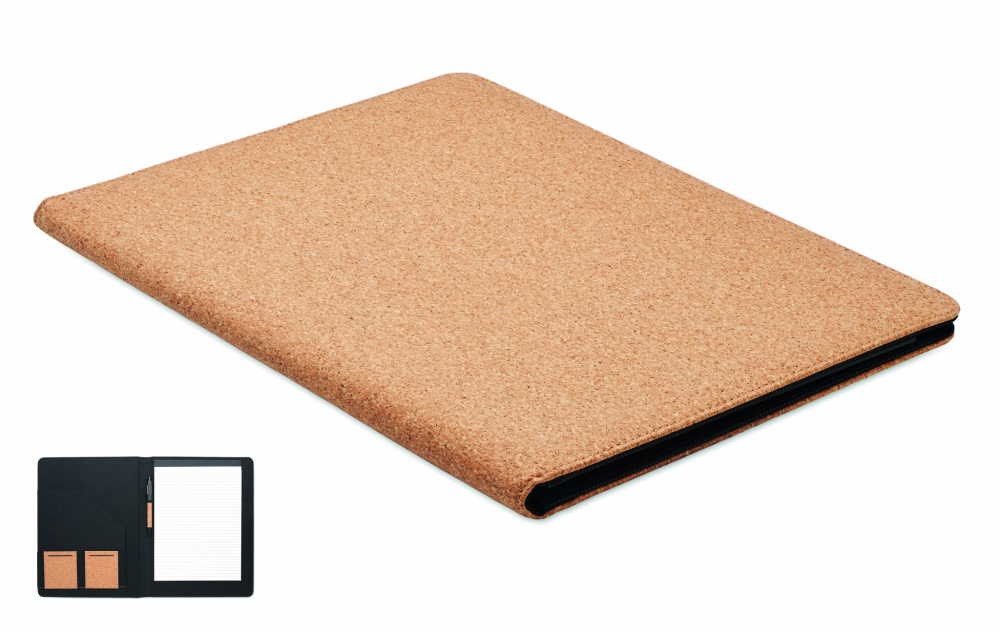 Logo trade promotional gifts picture of: A4 cork conference folder