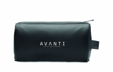 Logo trade promotional gifts picture of: Soft PU cosmetic bag and zipper