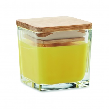 Logo trade promotional products picture of: Squared fragranced candle 50gr