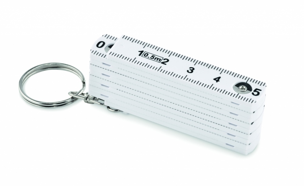 Logo trade promotional products image of: Carpenters ruler key ring 50cm Kotka