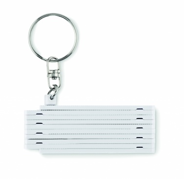 Logo trade promotional giveaways picture of: Carpenters ruler key ring 50cm