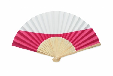 Logo trade advertising products image of: Manual fan flag design