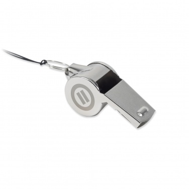 Logo trade business gift photo of: Metal whistle