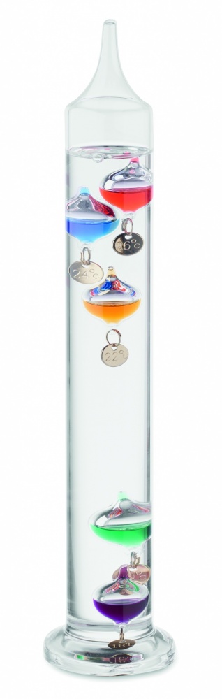 Logo trade corporate gifts image of: Galileo thermometer glass 28cm