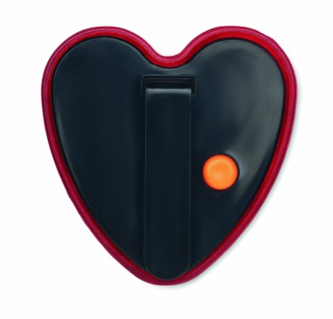 Logo trade promotional giveaways picture of: Heart shaped reflector light