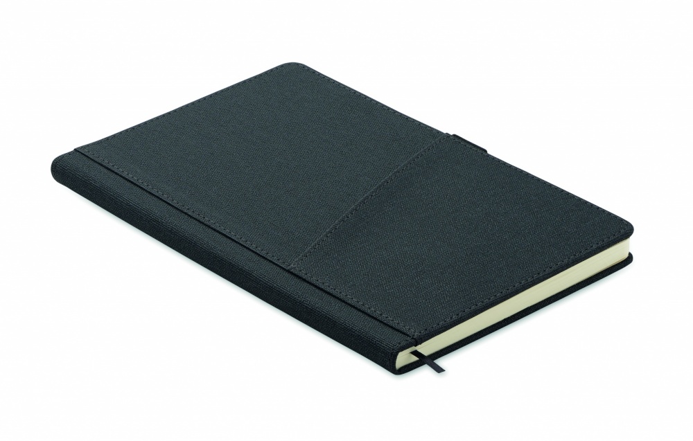 Logotrade promotional product picture of: A5 notebook PU front pocket