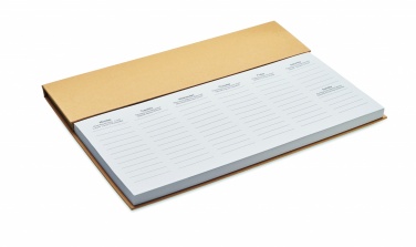 Logo trade promotional merchandise image of: Weekly desktop planner