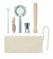 5 piece cocktail kit in pouch.