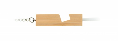 Logotrade advertising product image of: Bamboo key ring and stand Salo