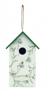 Logo trade promotional giveaways image of: Bird house in plywood