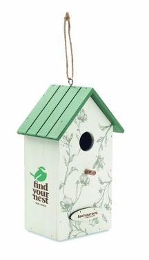 Logo trade business gift photo of: Bird house in plywood