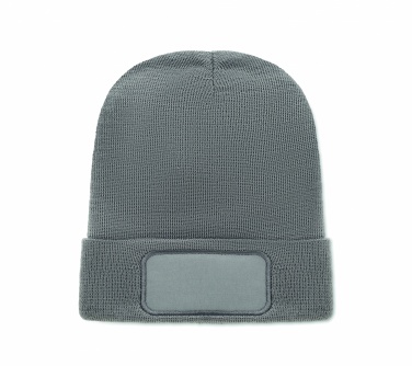 Logo trade promotional products image of: Unisex beanie RPET polyester