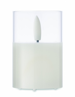 Logo trade promotional merchandise picture of: LED wax candle in glass holder