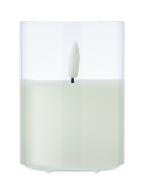 Logo trade corporate gift photo of: LED wax candle in glass holder