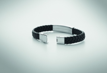 Logotrade advertising product image of: Braided faux leather bracelet