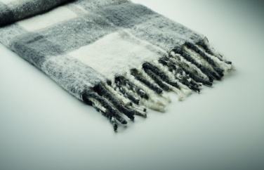 Logo trade promotional gifts picture of: Chequered mohair blanket