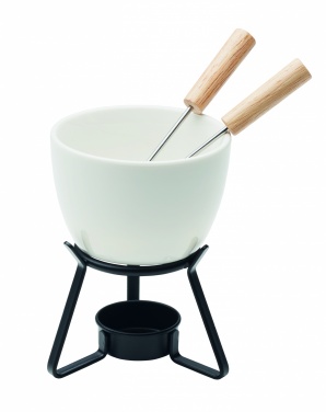 Logo trade advertising product photo of: Ceramic fondue set 240 ml