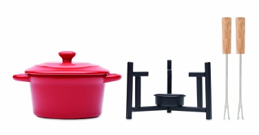 Logo trade promotional items picture of: Ceramic fondue set 300 ml