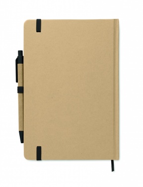 Logo trade promotional merchandise photo of: A5 notebook in recycled carton