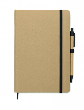 Logo trade promotional items image of: A5 notebook in recycled carton