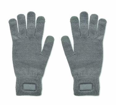 Logo trade advertising products picture of: Knitted gloves in RPET