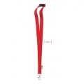 Lanyard in RPET 20 mm, Red