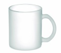 Glass sublimation mug 300ml, Transparent White