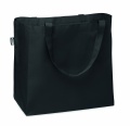 600D RPET large shopping bag, Black