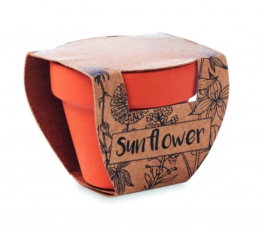 Logotrade business gift image of: Terracotta pot 'sunflower'