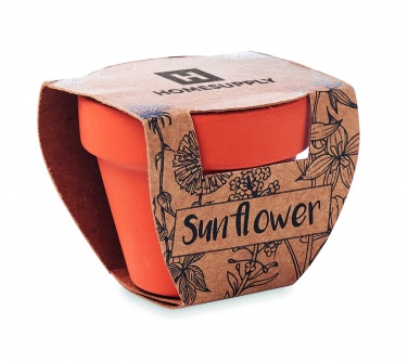 Logotrade promotional item picture of: Terracotta pot 'sunflower'