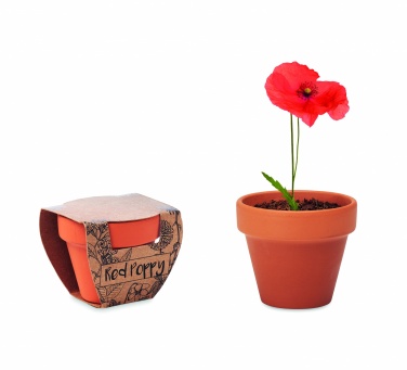 Logotrade corporate gift picture of: Terracotta pot 'poppy'