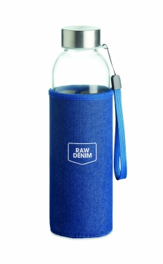 Logo trade promotional product photo of: Glass bottle in pouch 500 ml