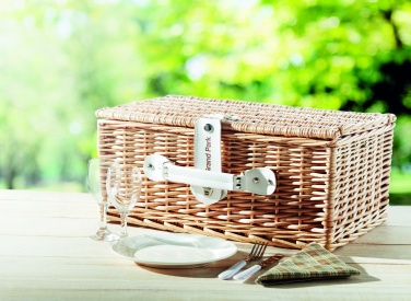 Logotrade promotional merchandise photo of: Wicker picnic basket 2 people