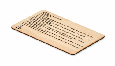 Logotrade corporate gifts photo of: RFID card in bamboo material