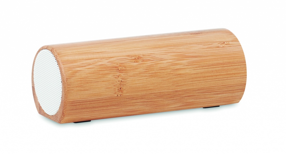 Logo trade promotional giveaway photo of: Wireless bamboo speaker 2x5W