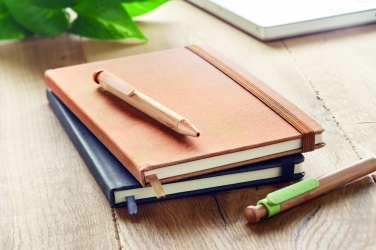 Logotrade promotional products photo of: Recycled Leather A5 notebook