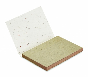 Logotrade promotional giveaway image of: Grass/seed paper memo pad