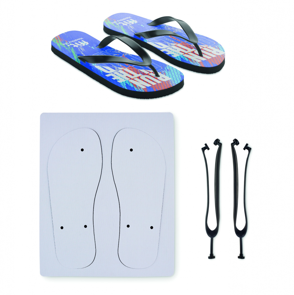 Logo trade promotional products picture of: Sublimation beach slippers